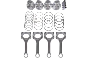 Woosphy 4x Connecting Rod & Piston Rings Kit Replacement for Hyundai Accent Veloster Kia Rio 2012-2017 23041-2B610 23510-2B010
