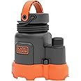 Black+Decker 1/4 HP Submersible Water/Utility Pump, Pumps up to 2300 GPH