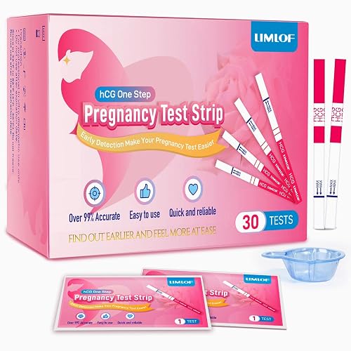 Labacon LIMLOF Pregnancy Test Strips, 30 Individually Wrapped Pregnancy Test ...
