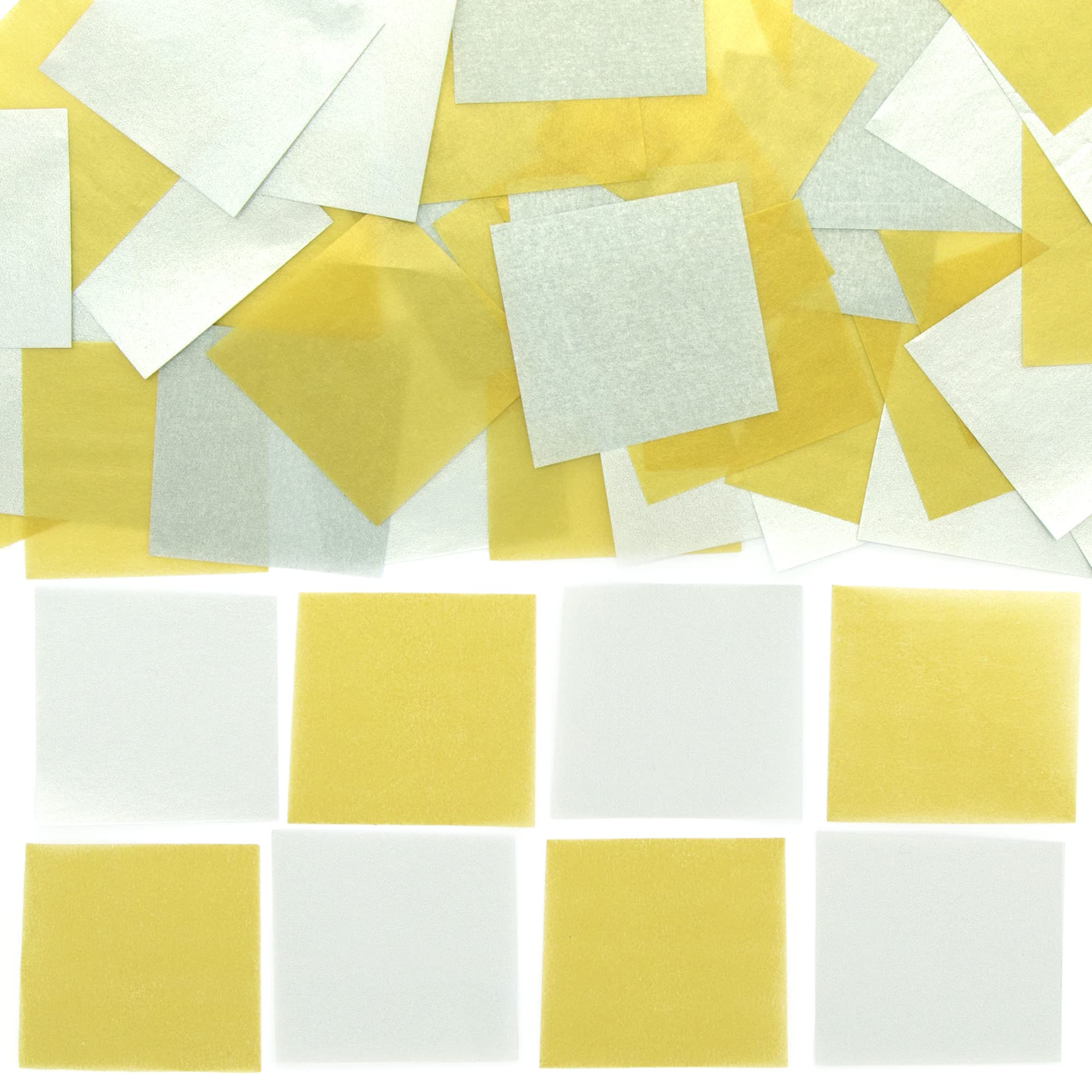 Baker Ross FE977 Gold & Silver Coloured Mini Tissue Paper Squares - Pack of 3000, Creative Art and Craft Supplies for Kids, Ideal for Craft Activities, Collages and Displays