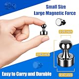 FINDMAG Refrigerator Magnets 16 Pack Black Strong Holders for Photos Notes view 2