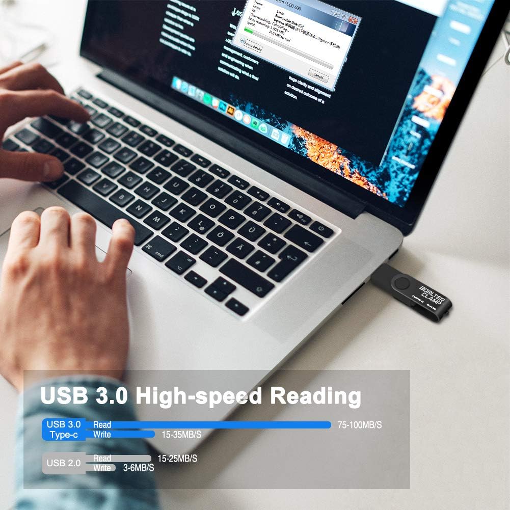 64 GB USB Type-C Flash Drive, USB-C 3.0 Memory Stick Jump Drive 2 in 1 for Android Phones Samsung Galaxy S10/S9/S8/Note 9, LG - Image 5