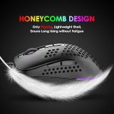 KUIYN Ultralight Wired Gaming Mouse 4 DPI 800-1200-1600-2400 RGB 7 BTN view 3
