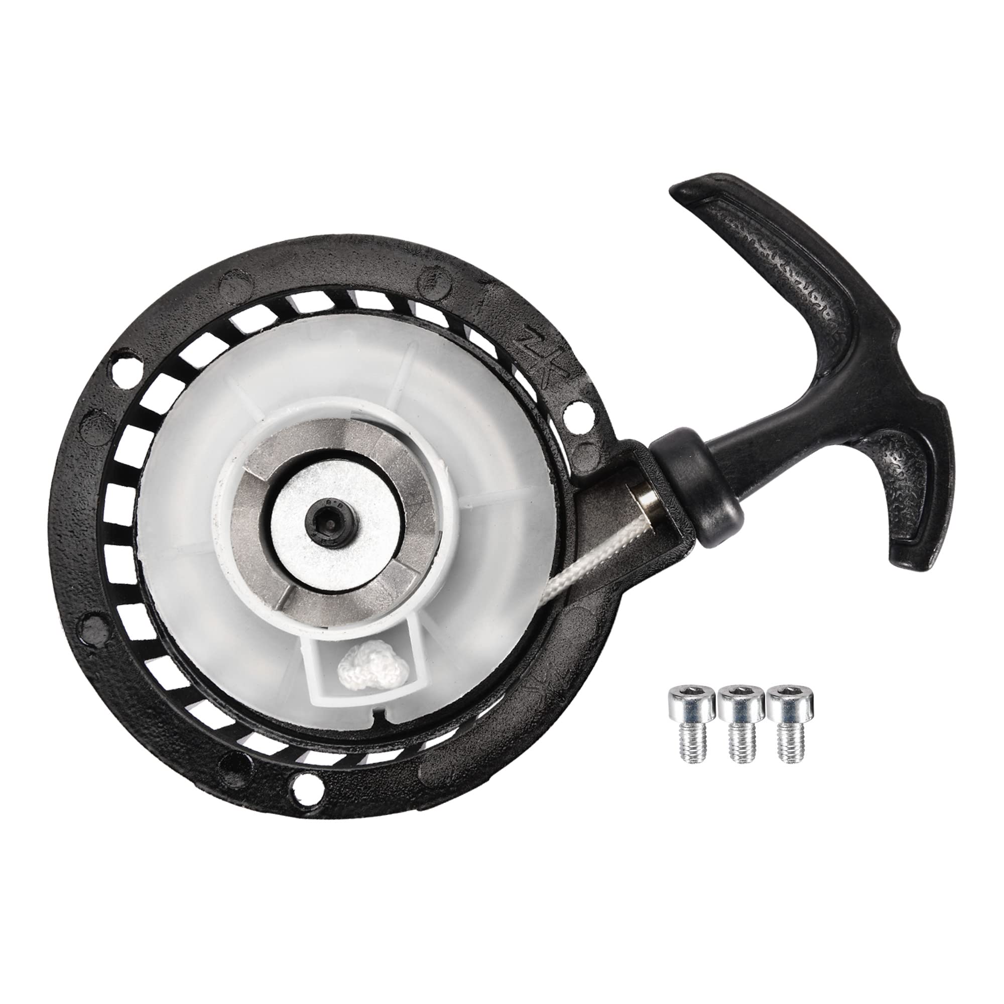 GOOFIT Black Pull Start Recoil Starter Replacement for 2 stroke 43cc 47cc 49cc Brush Cutter ATV Mini Dirt Bike Scooter Water pump 40-6 Pocket Pit Bike