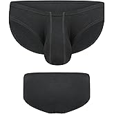 Real Men Ares-Accent Low-Rise Pouch Bikini Brief with ABCD Pouch - 1, 3 & 6 Pack - Waist Size XS - 5XL