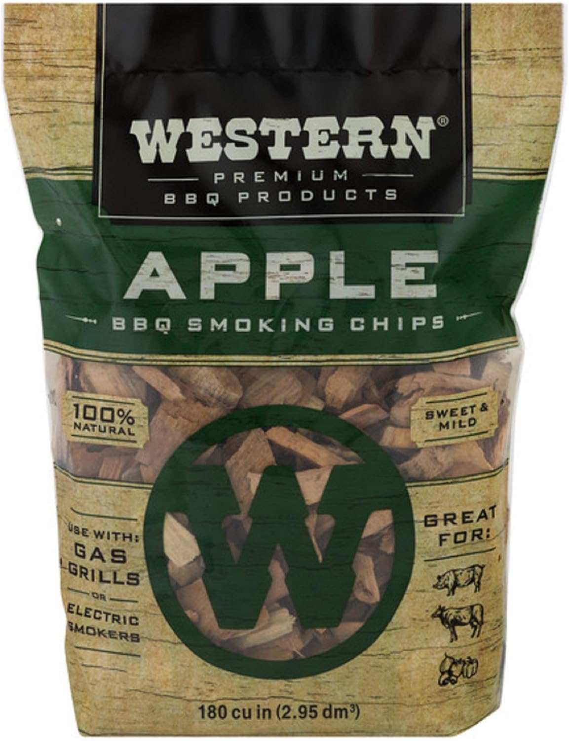 Western Premium BBQ Smoking Chips, Apple BBQ : Smoker Chips : Garden & Outdoor