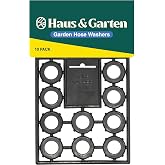 Haus &amp; Garten Professional-Grade Garden Hose Washers (10-Pack) - Rubber O-Ring Gasket Fits All Standard 3/4" Garden Hose Connectors &amp; Fittings - Heavy Duty Gardening Nozzle Connector Seal Stops Leaks