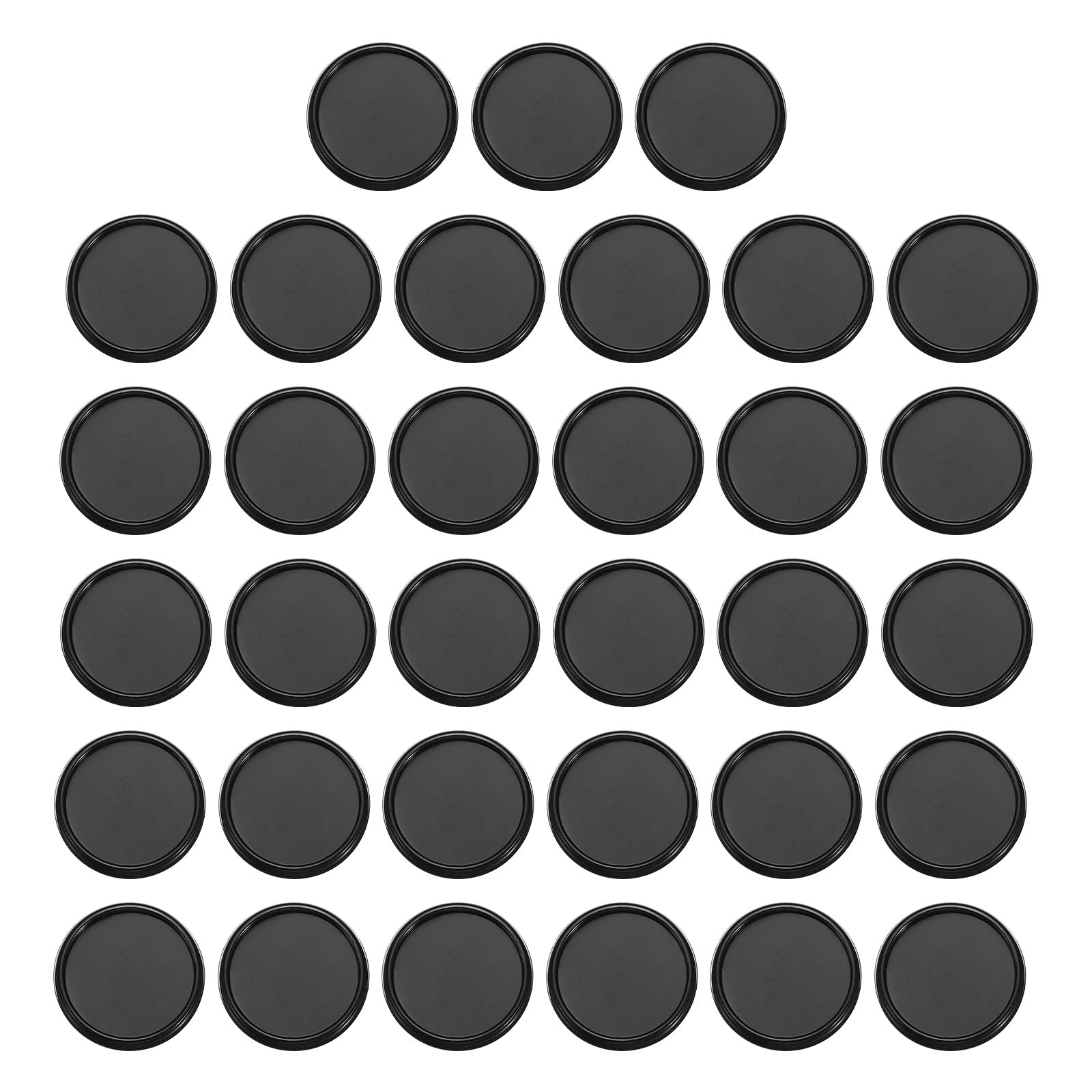 PATIKIL 24mm Plastic Book Binding Discs, 33 Pack Discbound Expansion Discs Round Binder Rings for DIY Notebook Planner, Black — image 1