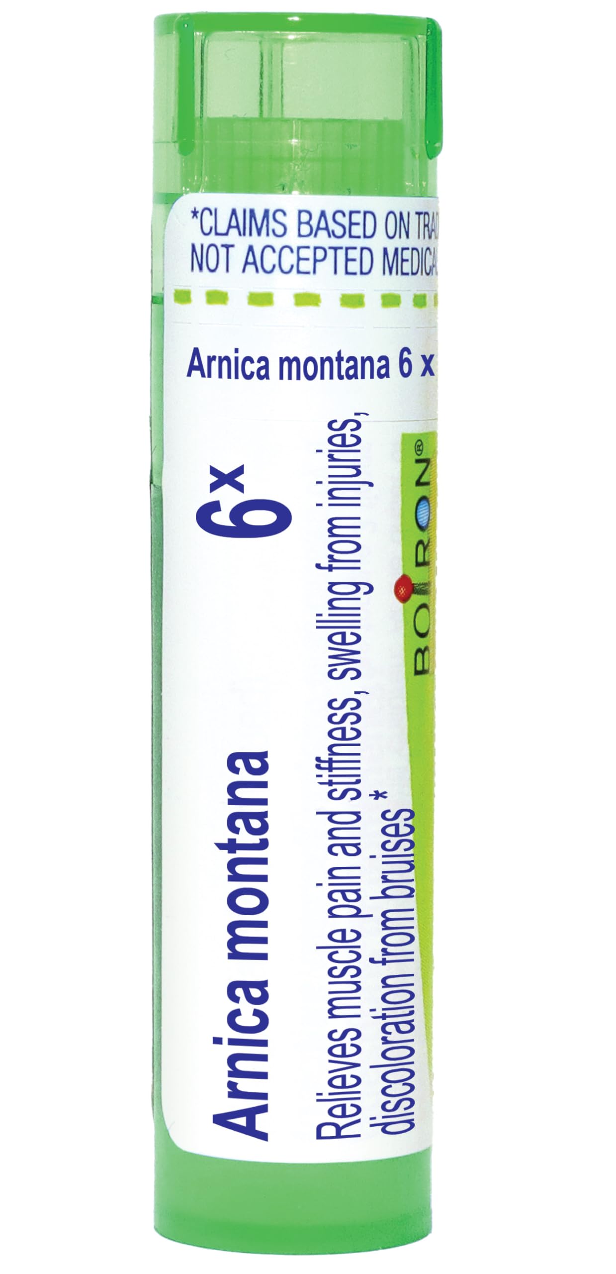 Photo 1 of Boiron Arnica Montana 6X for Muscle Pain, Stiffness, Swelling from Injuries & Bruises - 80 Pellets