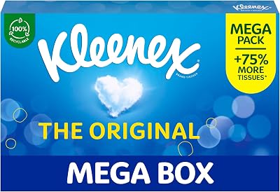Kleenex Original Tissues 3 Ply 112 Sheets 20 x 20 cm Mega Pack