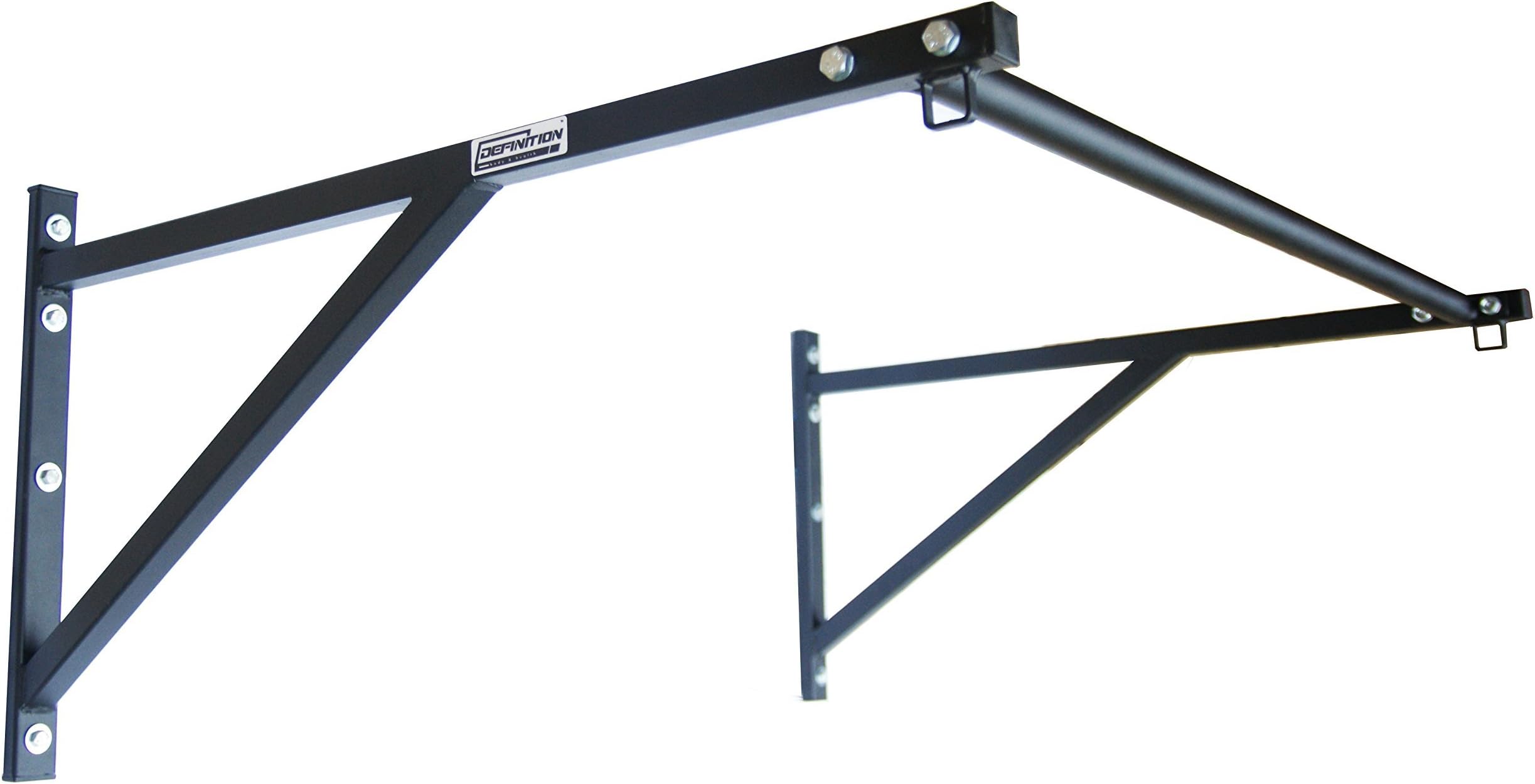 DEFINITION SPORTS Crossfit Pull Up Bar Wall Mounted Depth Up To 90 cm. 300kg Muscle Up