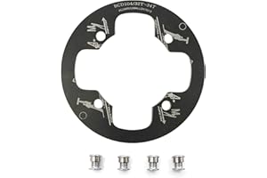UPANBIKE Mountain Bike Chainring Guard BCD 104mm Aluminum Alloy Chainring Protector Cover for 32~34T 36~38T 40~42T Bicycle Ch