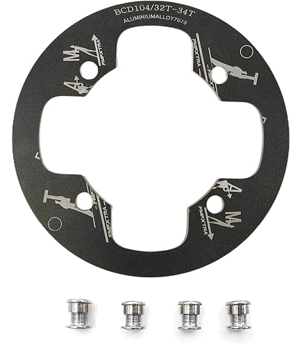 Protection De Chaîne De Vélo BCD104 - Alliage 6061-T6, Diamètre 150 Mm Ou 160 Mm, BCD 104 Mm - Pour VTT XC, AM, FR, DH