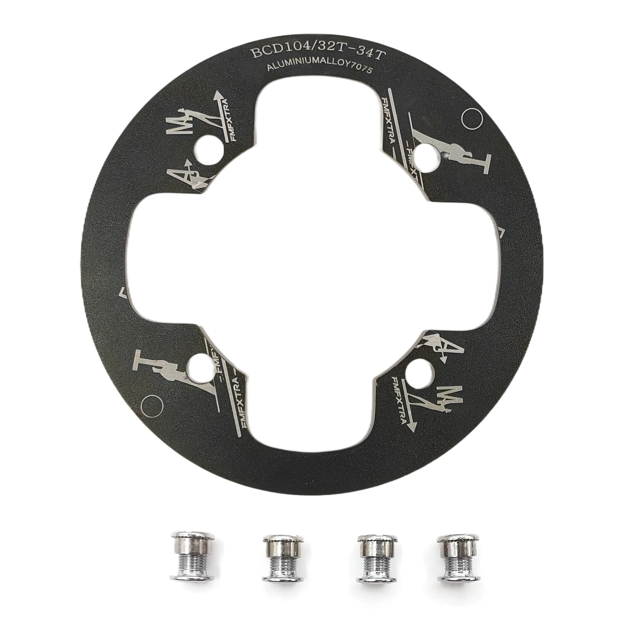 UPANBIKE Mountain Bike Chainring Guard BCD 104mm Aluminum Alloy Chainring Protector Cover For 32~34T Bicycle Chainring Sprockets
