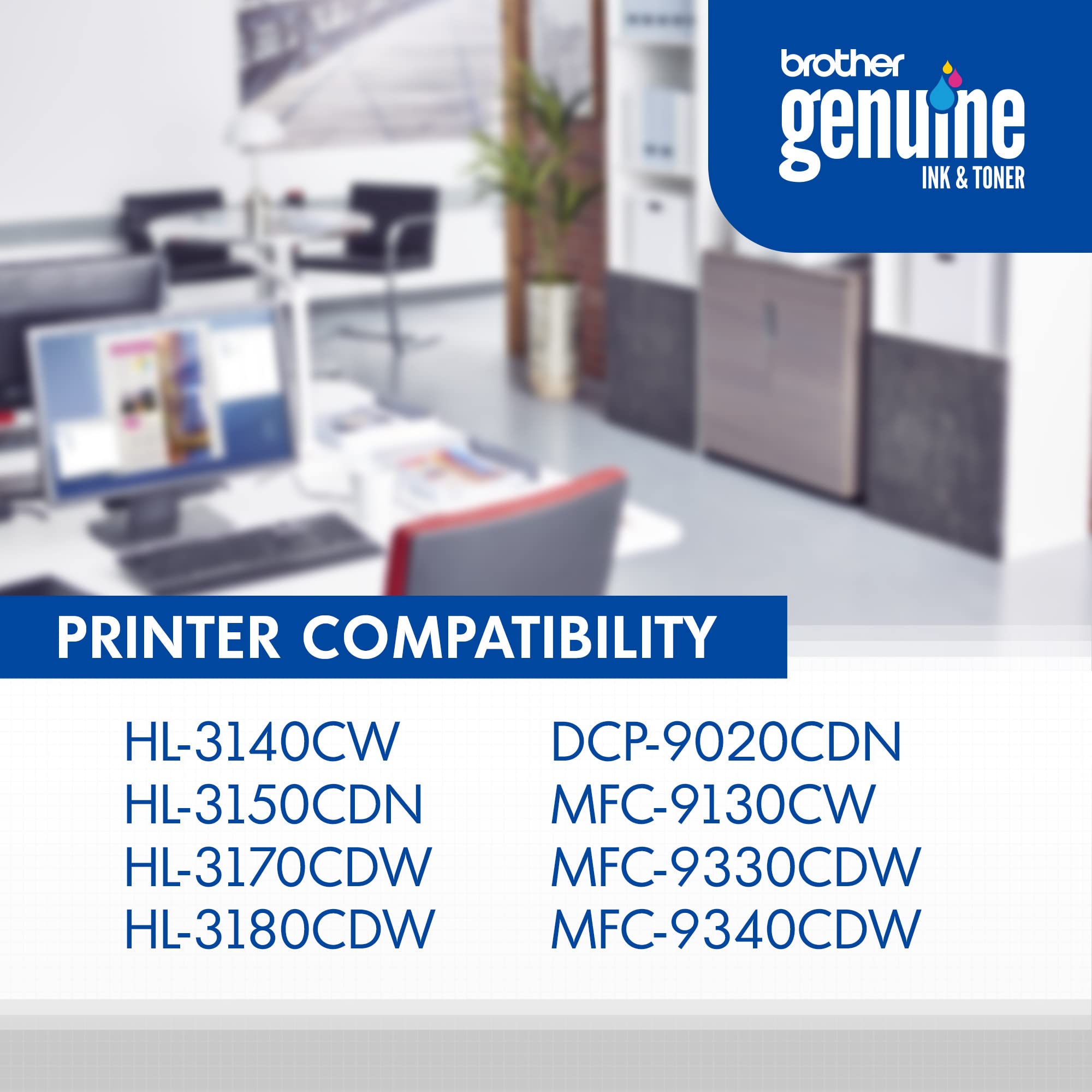 Brother Genuine Standard Yield Toner Cartridge, TN221BK, Replacement Black Toner, Page Yield Upto 2,500 Pages, Amazon Dash Replenishment Cartridge, TN221