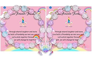 DOYYCA Friendship Bracelets Cute Magnetic Matching Charm Beaded Best Friend Bracelet BFF Bracelets for 2 Girls Women