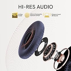 QCY H3 ANC Bluetooth Headphones Over Ear, Active