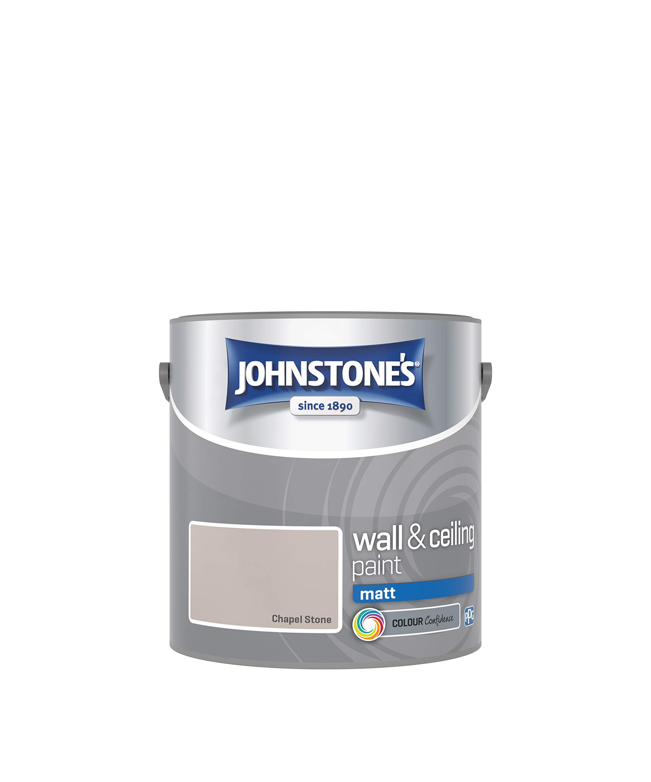 Johnstone's Wall and Ceiling Matt Emulsion Paint - Chapel Stone 2.5L