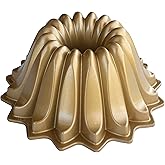 Nordic Ware Lotus Bundt Pan Gold, 5 Cup Capacity