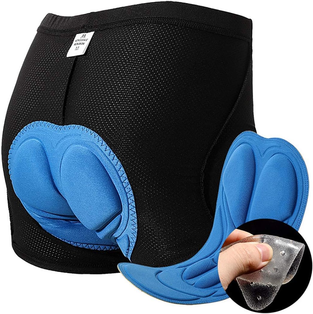 FDSHIP Cycling Shorts 3D Padded Bicycle Bike Shorts Underwear with Anti-Slip Leg Grips and Sweat Resistant Properties
