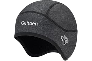 Besudo Winter Skull Cap Helmet Liner with Glasses Holes, Thermal Cycling Cap Windproof Beanie Men Women Skiing