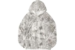 GORGLITTER Women's Camo Hoodie Maple Leaf Print Oversized Sweatshirt Long Sleeve Fleece Pullover