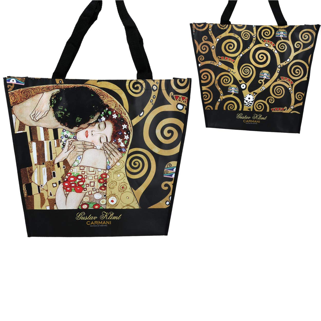 CARMANI - Reusable Eco-Friendly Shopping Bag Printed with Gustav Klimt Paintings