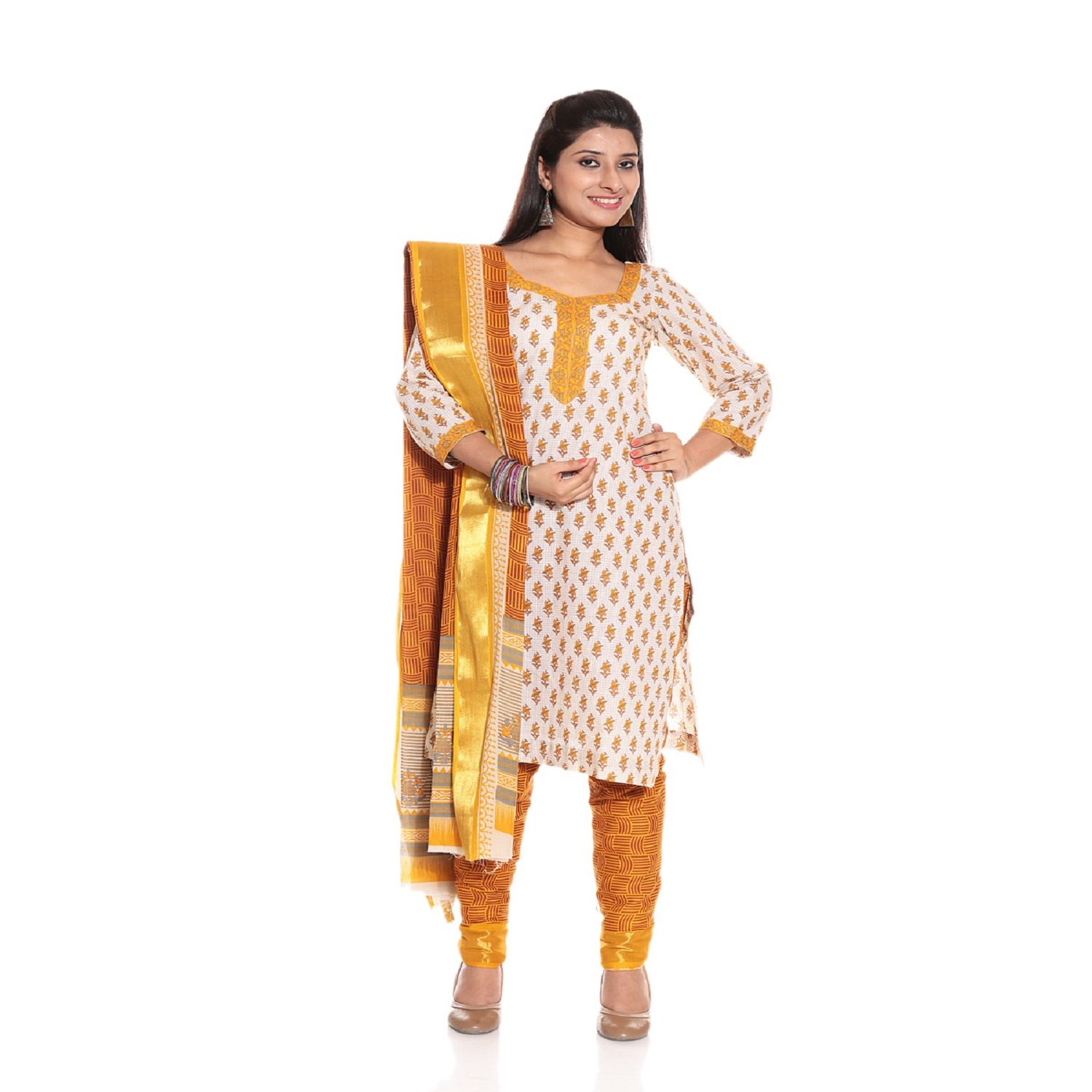 mustard yellow ethnic dress