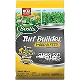 Scotts Turf Builder Weed &amp; Feed3, 42.87 lbs. | Weed Killer Plus Lawn Fertilizer, Controls Dandelion and Clover, Covers 15,000 sq. ft.