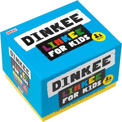Ideal Dinkee Linkee Trivia Game for Kids 3-30 Players Ages 8+ Brand New