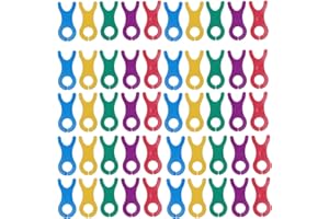 50Pcs Yarn Bobbins Spool, Premium Plastic Material Vivid Color Light Weight Proper Size, with Rubber Band for Weaving Sewing 