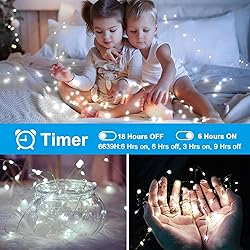 KNONEW 203FT Outdoor Christmas Fairy Lights Plug