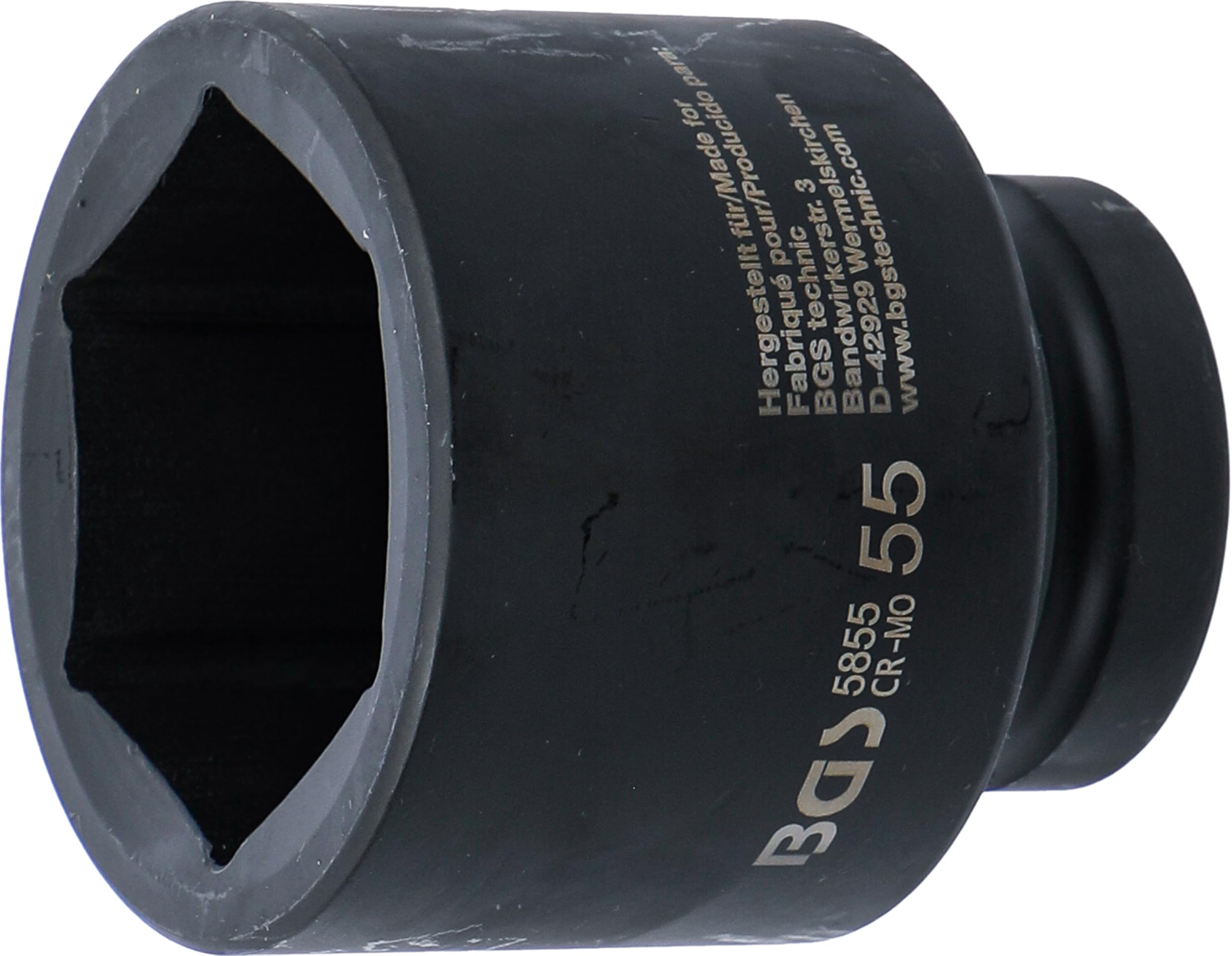 BGS 5855 | Impact Socket, Hexagon | 25 mm (1") Drive | 55 mm — image 1