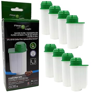 FilterLogic CFL-901B | 8er Pack - Wasserfilter kompatibel mit Brita Intenza TCZ7003 TZ70003 00575491 für Siemens EQ Series EQ