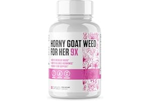 EPN SUPPLEMENTS Libido Booster for Women | Horny Goat Weed For Her 9X | Assists Female Health, Mood, Energy, Blood Flow | Maca Root, Longjack + 7 More Ultra Dosed Powerful Ingredients | 3rd Party Tested - 60 Capsules