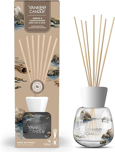 Yankee Candle Signature Reed Diffuser Amber & Sandalwood 100ml up to 10 weeks