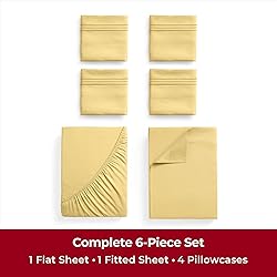 Mellanni Iconic Full Sheet Set - 6-Piece Bed
