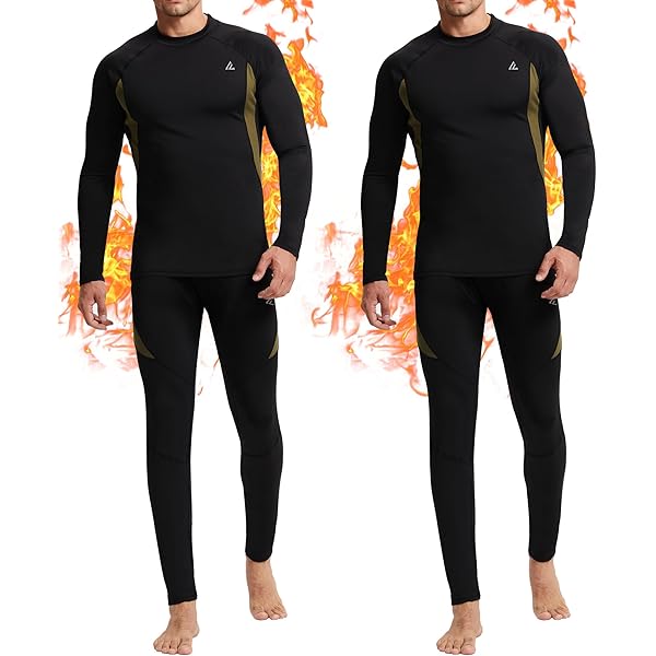 UNIQUEBELLA Conjunto De Ropa Interior Térmica Para Hombre, Parte Superior Y