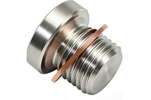 CADUFUELLY 7052306 Oil Drain Plug and Washer, Crankcase Engine Oil Plug Replacement for Polaris RZR 570 800 900 1000 Ranger 5