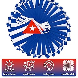 Cuba String Flag Pennant Banner, Small Mini Cuban