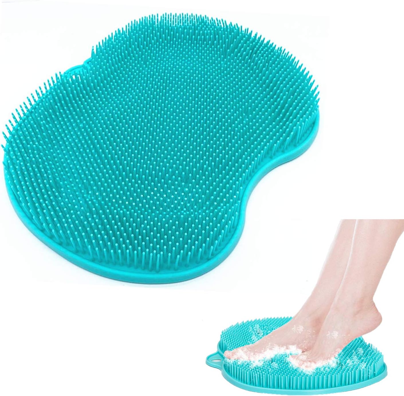 Shower Foot Scrubber Massager Foot Bath Massage Cushion Silicone Non