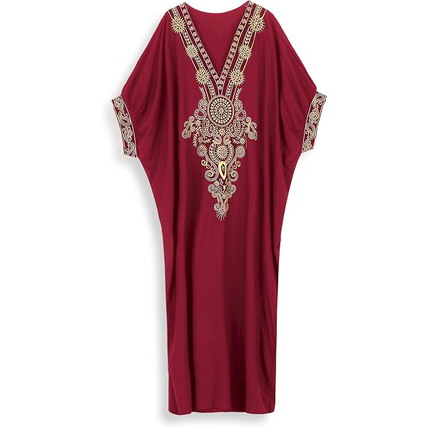 Moroccan Kaftan Dresses for Women  One Size Plus Caftans Loungewear &  Beach Cover Ups for Swimwear Women, Bridesmaid Dress, Honeymoon, Perfect  for Bridal, Weddings, Boho Parties & Daily Wear Black at