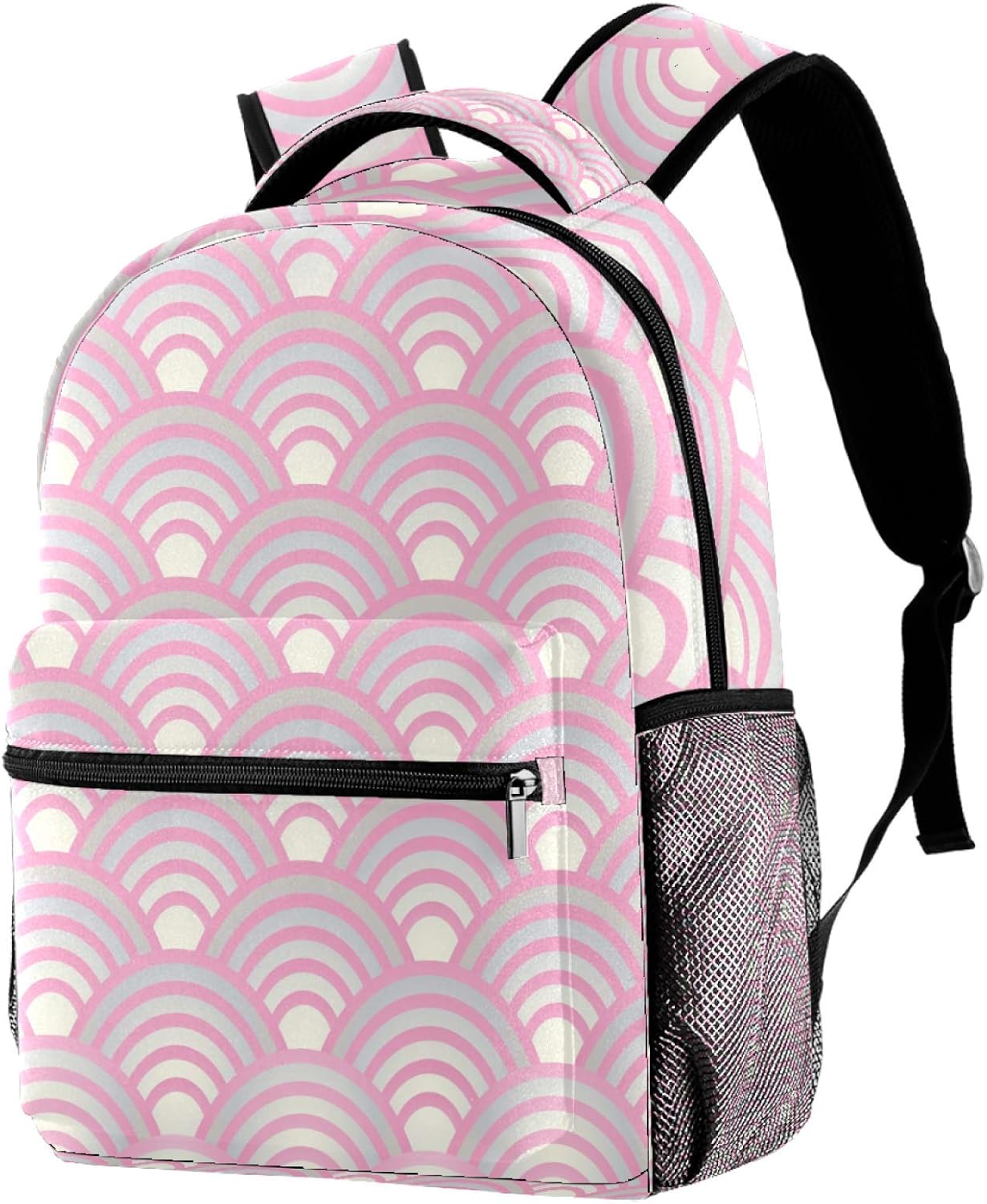 Pink Japanese Digital Casual Daypack School Bag Backpacks for Children