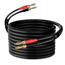 HiFind Speaker Cable Wire 30 Ft with Gold-Plated