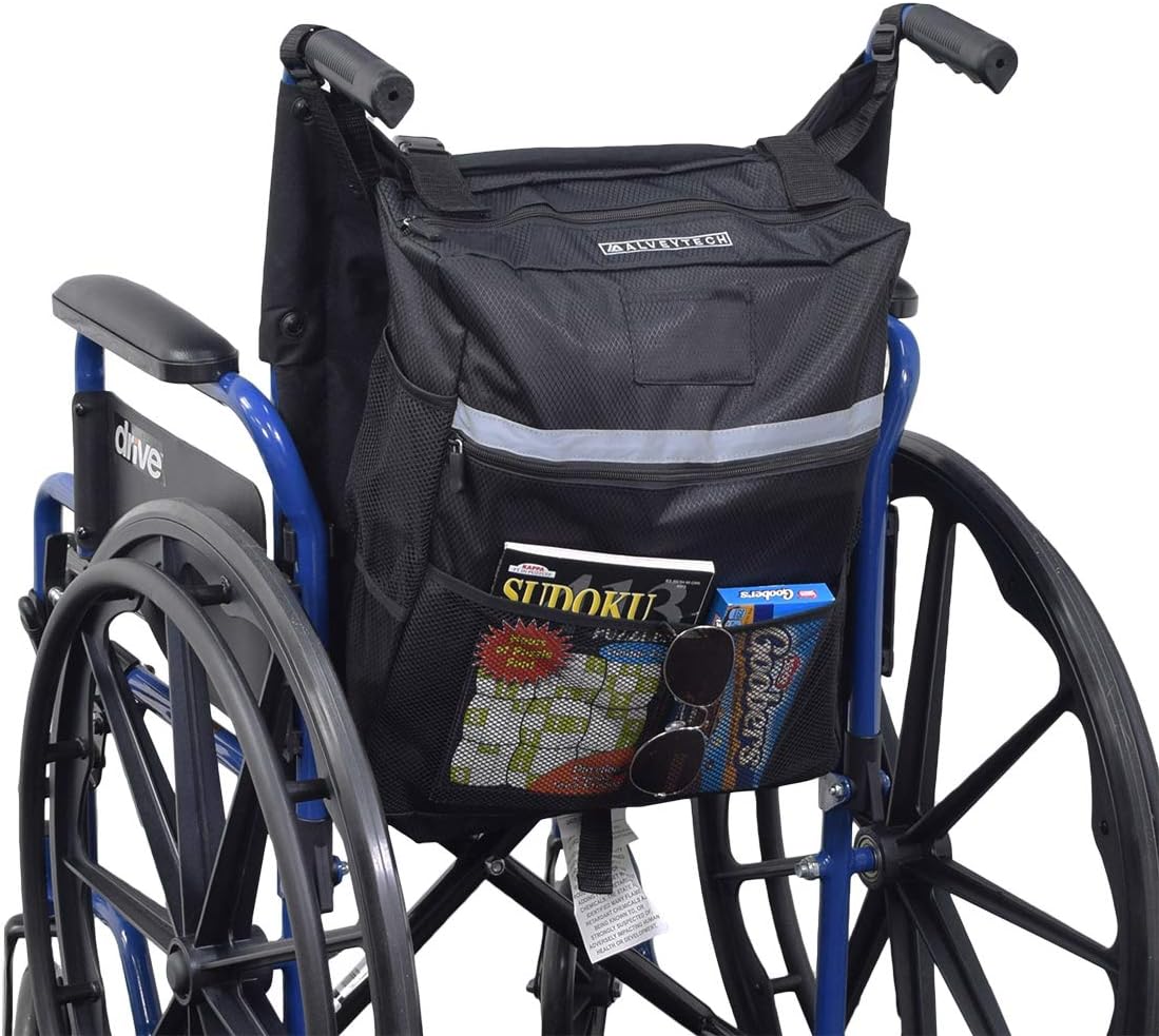 AlveyTech Seat Backpack Bag for Mobility Scooters, Power Chairs, Wheelchairs: Health & Personal Care