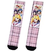 Bioworld Pretty Guardian Sailor Moon Crystal Characters Sublimated Adult Crew Socks 1 Pair