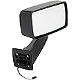 HECASA Power Mirror Right Compatible with 2006-2010 Hummer H3 H3T Power Side Mirror Towing Mirror Replacement for 20836084 Black (Passenger Side)