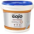 GOJO Fast Towels, Fresh Citrus Scent, 130 Count Multi-Purpose Heavy Duty Textured Wet Towels Bucket (Pack of 1) - 6298-04