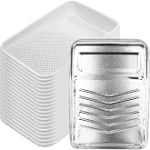 Bates 9 Inch Paint Tray Liners - 21 pcs, One Metal Tray with 20 Plastic Liners