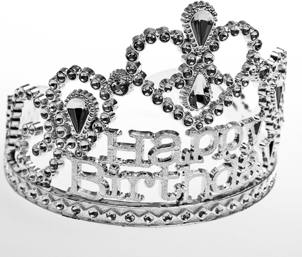 Silver "Happy Birthday" Tiara